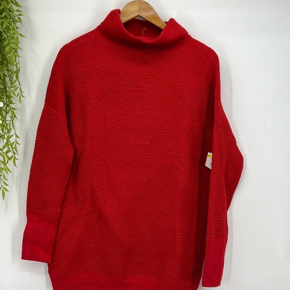 Cozy Red Turtleneck Sweater